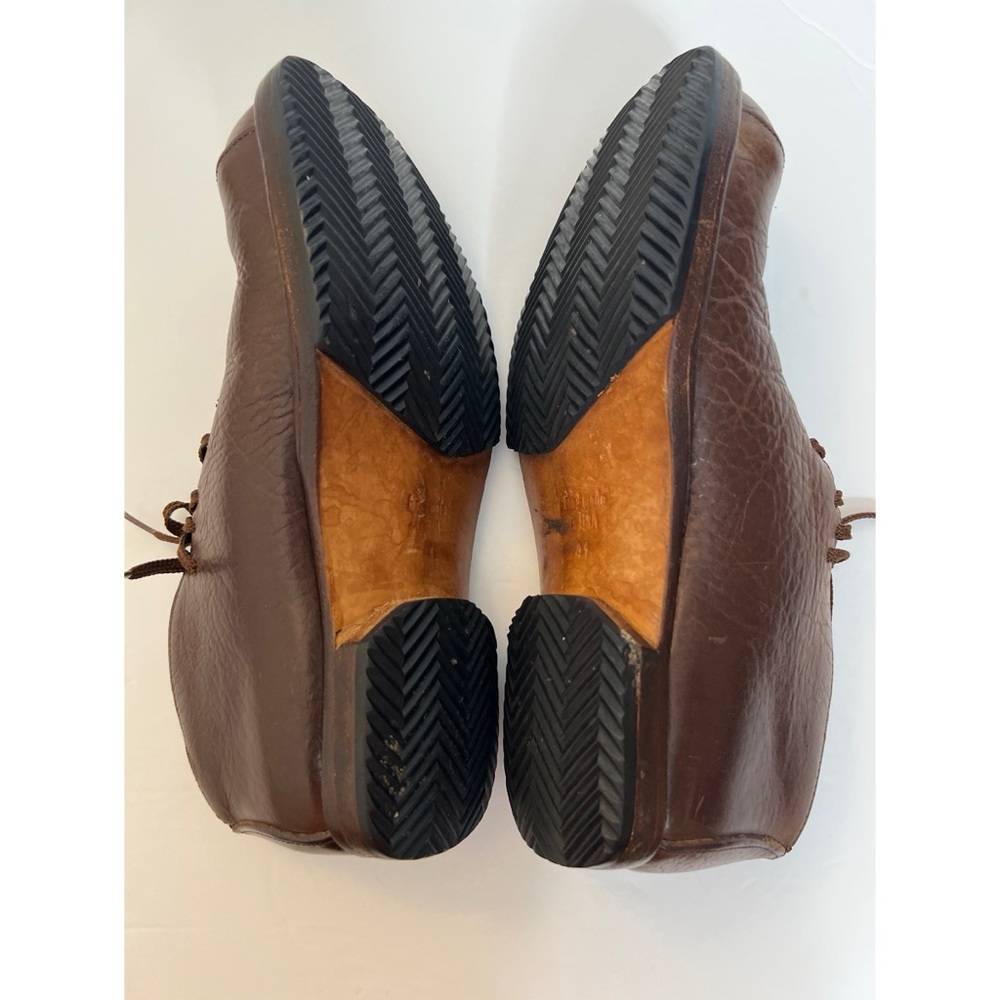 CYDWOQ Curve Cognac Brown Leather Lace-up Shoes Sz 7.5 (41) - Picture 5 of 12